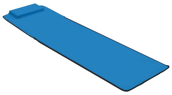 VidaXL Két darab Kék Összecsukható Napozóágy - 160cm