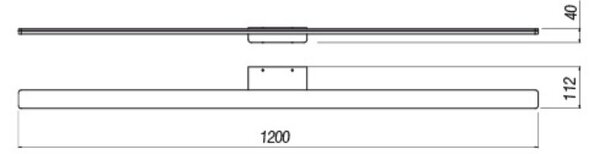 BARRIO LED tükörvilágítás, fehér, 120cm/4000K
