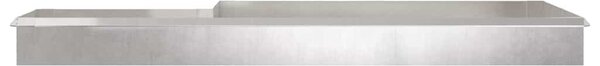 VidaXL Csiga kerítések 16 db 100 x 3,5 x 25 cm Rozsdamentes acél Ezüst