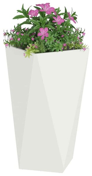 VidaXL Növénytartó 2 pcs Fehér 40 x 40 x 75 cm Acél