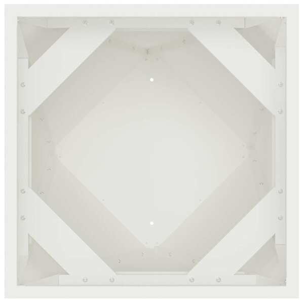 VidaXL Növénytartó 2 pcs Fehér 40 x 40 x 75 cm Acél