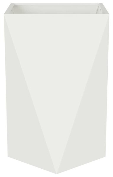 VidaXL Növénytartó 2 pcs Fehér 50 x 50 x 75 cm Acél