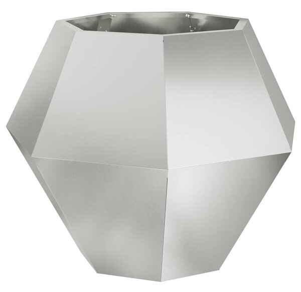 VidaXL Növénytartó 2 pcs Ezüst 75 x 75 x 60 cm Horganyzott acél