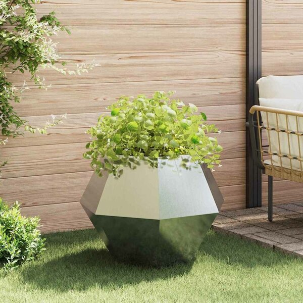 VidaXL Növénytartó 2 pcs Ezüst 75 x 75 x 60 cm Horganyzott acél