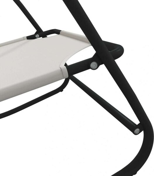 VidaXL Hintaszék - 2 db - Krémszín