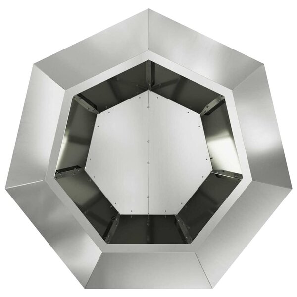 VidaXL Növénytartó 2 pcs Ezüst 75 x 75 x 60 cm Horganyzott acél