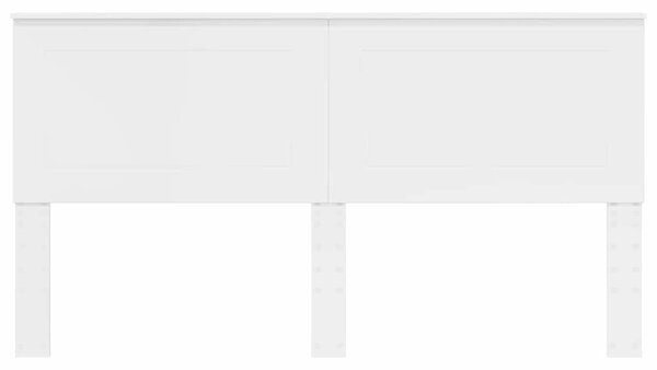 VidaXL Fejtámla fejtámlával Fényes Fehér 180 cm Faanyag