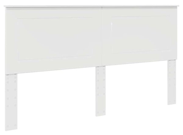 VidaXL Fejtámla fejtámlával Fényes Fehér 180 cm Faanyag