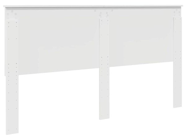 VidaXL Fejtámla fejtámlával Fényes Fehér 180 cm Faanyag