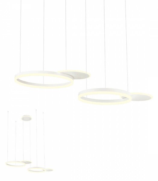 Modern LED csillár, SIGUA, fehér, 99W