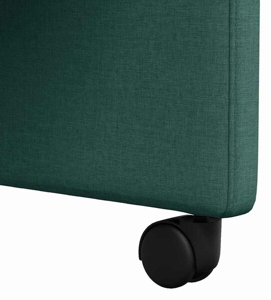 VidaXL Étkező Székek kerekekkel 2 pcs Sötétzöld 58 x 65 x 94 cm szövet