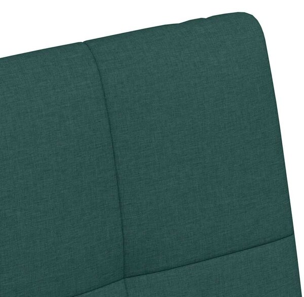 VidaXL Étkező Székek kerekekkel 2 pcs Sötétzöld 58 x 65 x 94 cm szövet