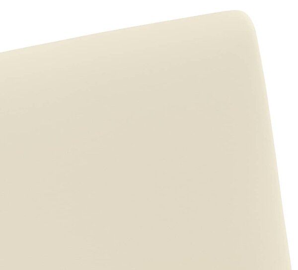 VidaXL Étkező Székek kerekekkel 2 pcs Krém 57 x 66 x 94 cm Műbőr