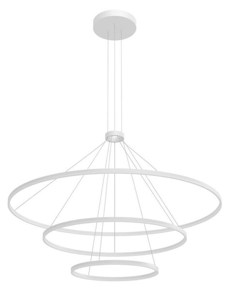 ORBIT LED csillár, matt fehér, 40/80/120 cm-TRIAC