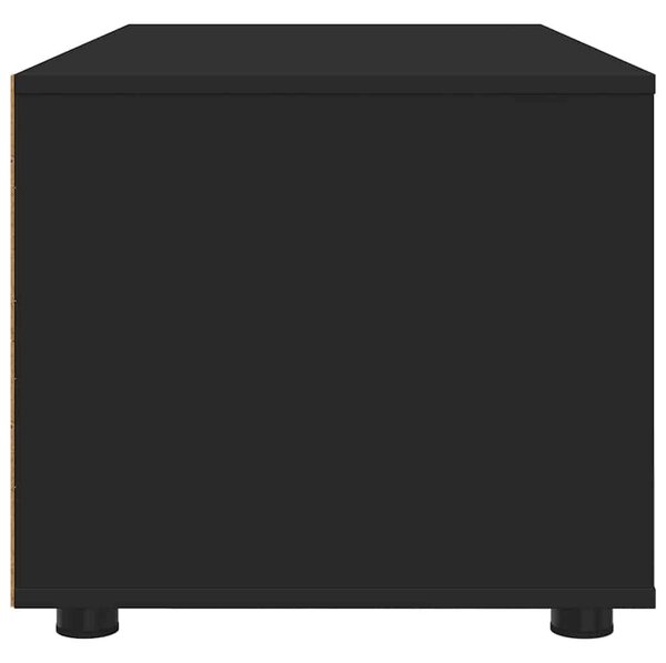 VidaXL TV szekrény fiókkal Fekete 100 x 48 x 43 cm Faanyag