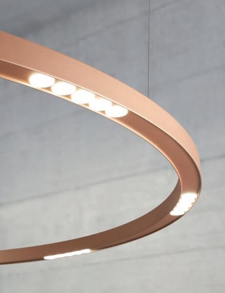 UNION LED csillár, 90 cm, fekete