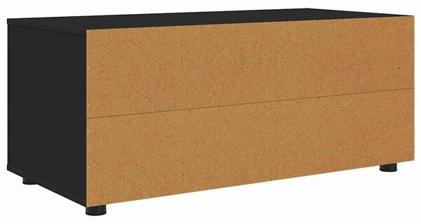 VidaXL TV szekrény fiókkal Fekete 100 x 48 x 43 cm Faanyag