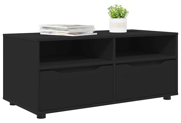 VidaXL TV szekrény fiókkal Fekete 100 x 48 x 43 cm Faanyag
