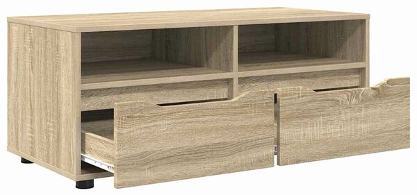 VidaXL TV szekrény fiókkal Sonoma tölgy 100 x 48 x 43 cm Faanyag