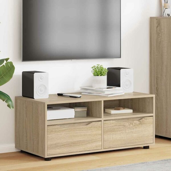 VidaXL TV szekrény fiókkal Sonoma tölgy 100 x 48 x 43 cm Faanyag