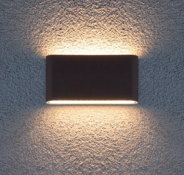 Pocket kültéri LED fali lámpa, 750 lm, sötétbarna