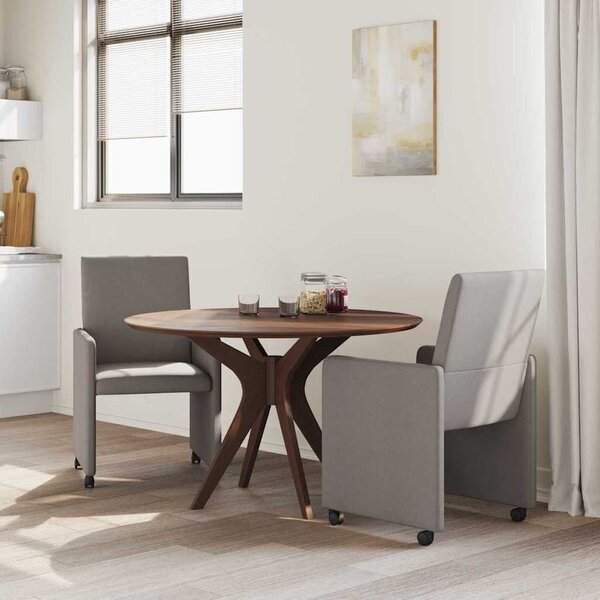 VidaXL Étkező Székek kerekekkel 2 pcs Tópszínű 57 x 66 x 94 cm szövet