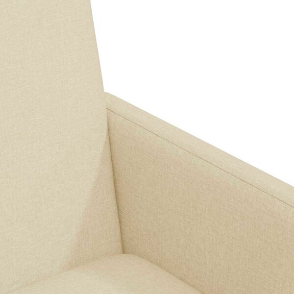 VidaXL Étkező Székek kerekekkel 2 pcs Krém 57 x 66 x 94 cm szövet