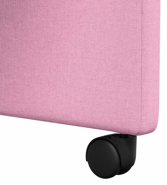 VidaXL Étkező Székek kerekekkel 2 pcs Rózsaszín 58 x 65 x 94 cm szövet