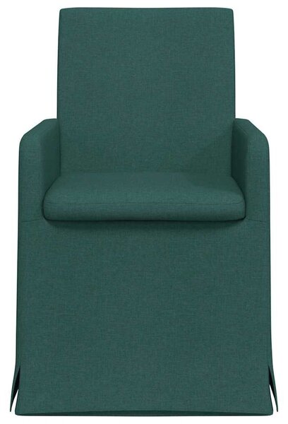 VidaXL Étkező Székek 2 pcs Sötétzöld 57 x 67 x 95 cm szövet