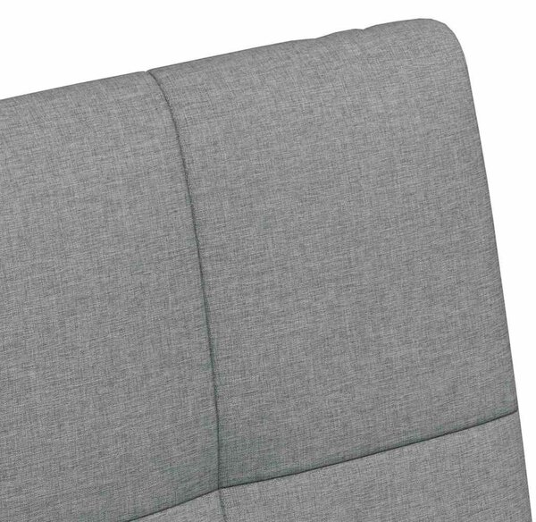 VidaXL Étkező Székek 2 pcs Világosszürke 58 x 65 x 94 cm szövet