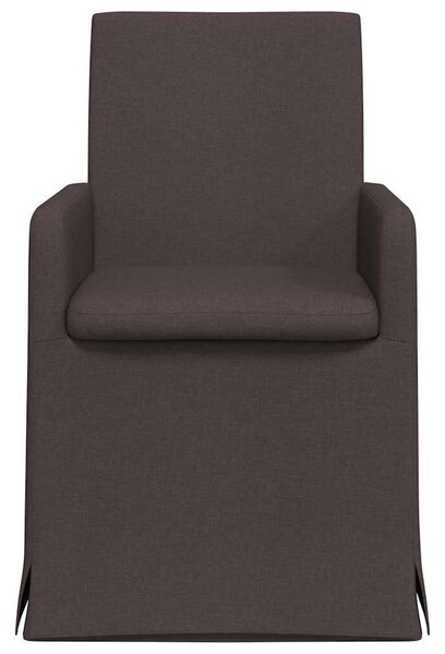 VidaXL Étkező Székek 2 pcs sötétbarna 57 x 67 x 95 cm szövet
