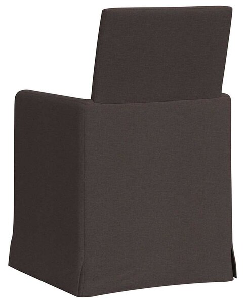 VidaXL Étkező Székek 2 pcs sötétbarna 57 x 67 x 95 cm szövet