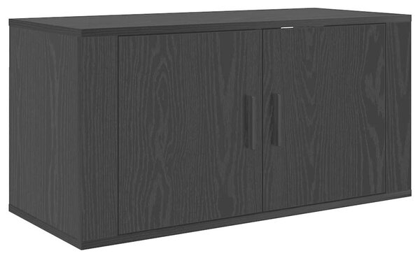 VidaXL Fali TV szekrény szett 3 pcs Fekete tölgy 80 x 34,5 x 40 cm