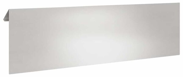VidaXL Csiga kerítés 16 db 100 x 3,5 x 25 cm Rozsdamentes Acél Ezüst