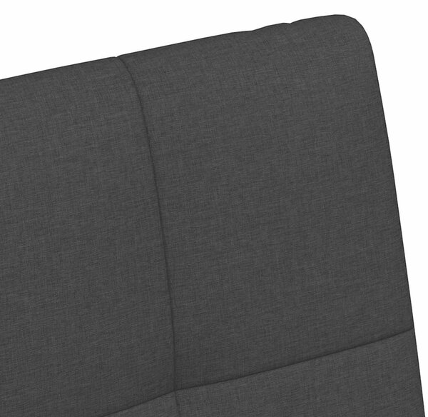 VidaXL Étkező Székek kerekekkel 2 pcs Fekete 58 x 65 x 94 cm szövet