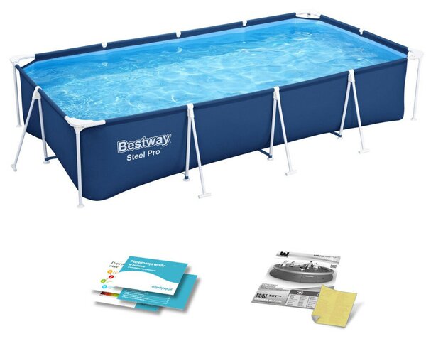 Bestway 56405N Kerti medence vázzal 400 x 211 x 81 cm 4 az 1-ben (56405N)