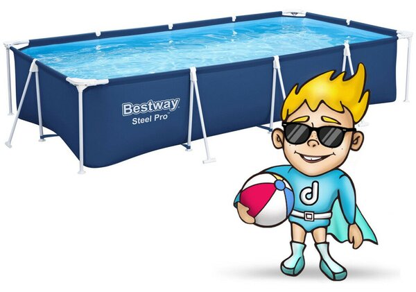 Bestway 56405N Kerti medence vázzal 400 x 211 x 81 cm 4 az 1-ben (56405N)