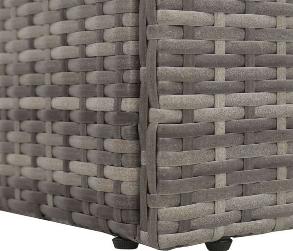 VidaXL Polyrattan Napozóágy - Szürke - 195x60 cm