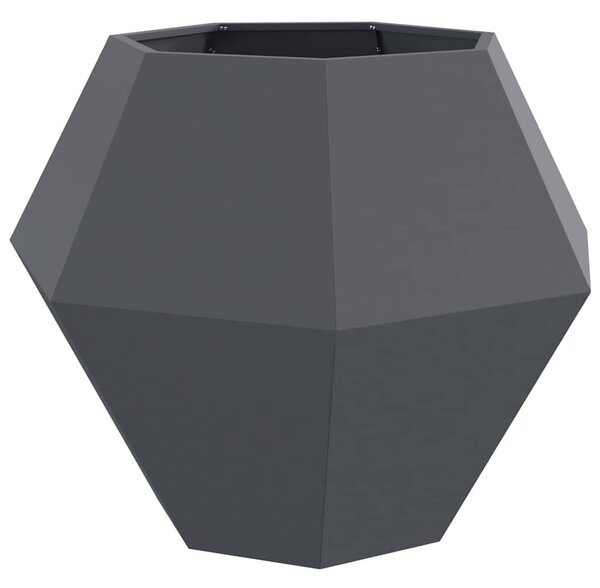 VidaXL Növénytartó 2 pcs Antracit 100 x 100 x 80 cm Acél
