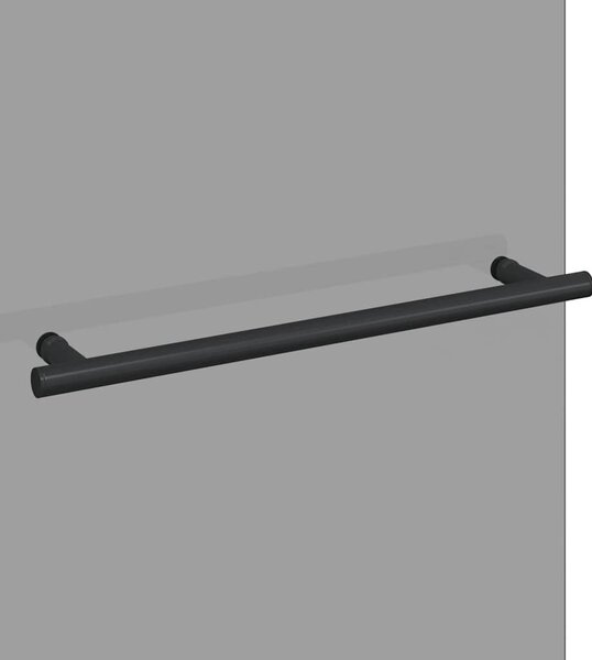 VidaXL Zuhanybeépítés Fekete 120 x 140 cm ESG üveg és alumínium