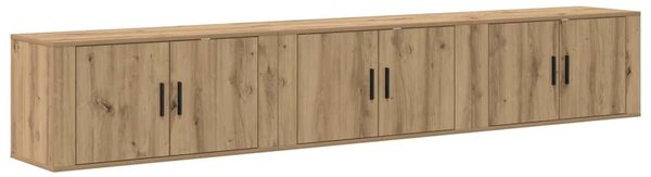 VidaXL Fali TV szekrény szett 3 pcs Artisan tölgy 80 x 34,5 x 40 cm