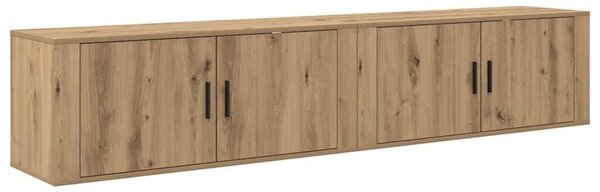 VidaXL Fali TV szekrény szett 2 pcs Artisan tölgy 100 x 34,5 x 40 cm