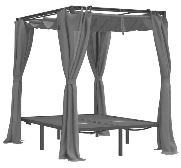 RelaxDays Dupla Napozóágy Pavilonnal - 207x153x204 cm