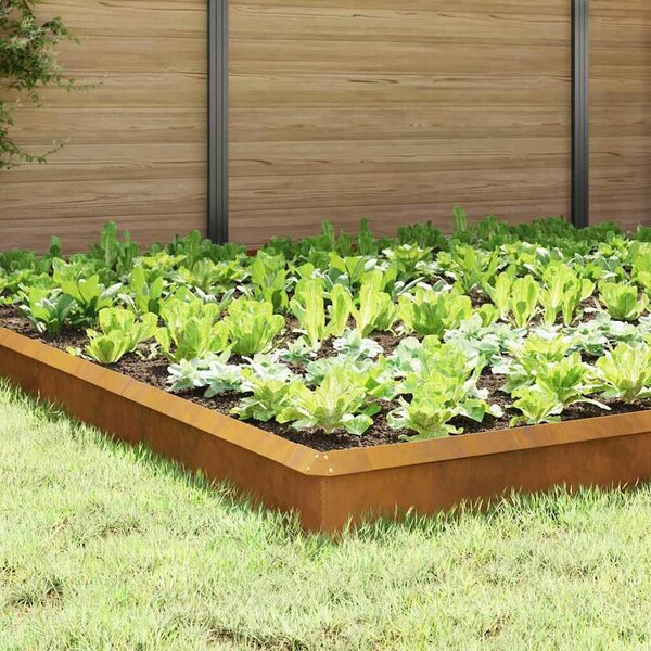 VidaXL Csiga kerítések 20 db 100 x 3,5 x 25 cm Időjárásálló acél