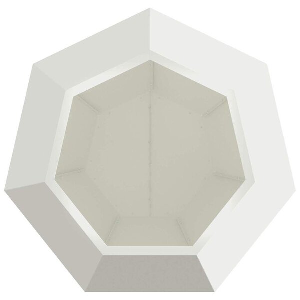 VidaXL Növénytartó 2 pcs Fehér 75 x 75 x 60 cm Acél