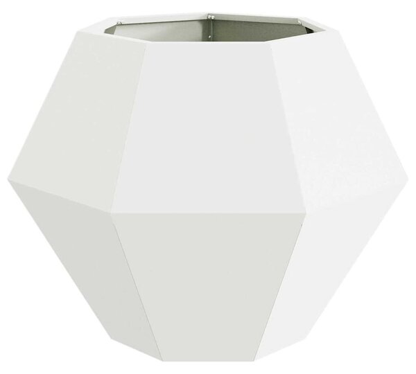 VidaXL Növénytartó 2 pcs Fehér 75 x 75 x 60 cm Acél