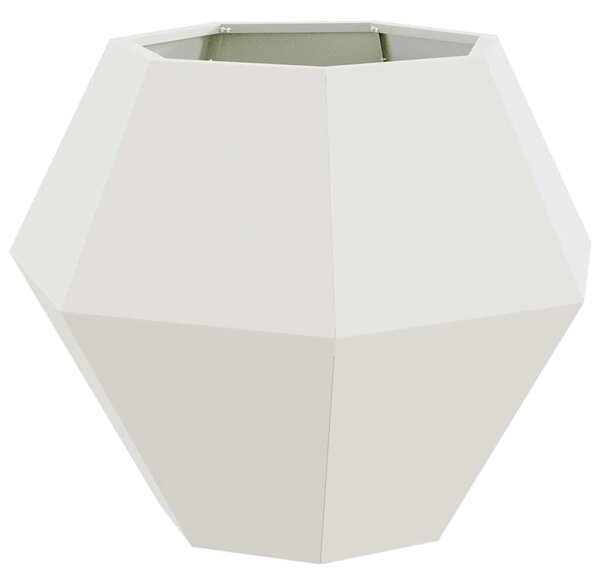 VidaXL Növénytartó 2 pcs Fehér 75 x 75 x 60 cm Acél