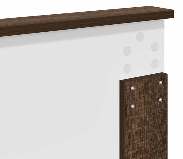 VidaXL Fejtámla fejtámlával Barna Tölgy 150 cm Faanyag