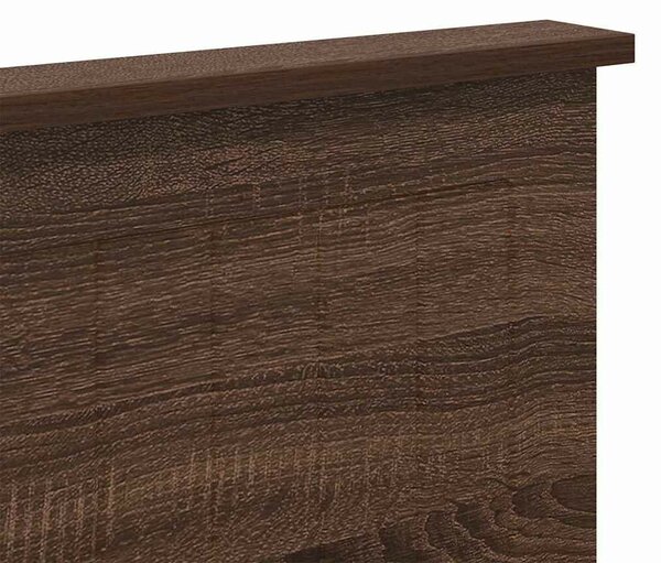 VidaXL Fejtámla fejtámlával Barna Tölgy 150 cm Faanyag