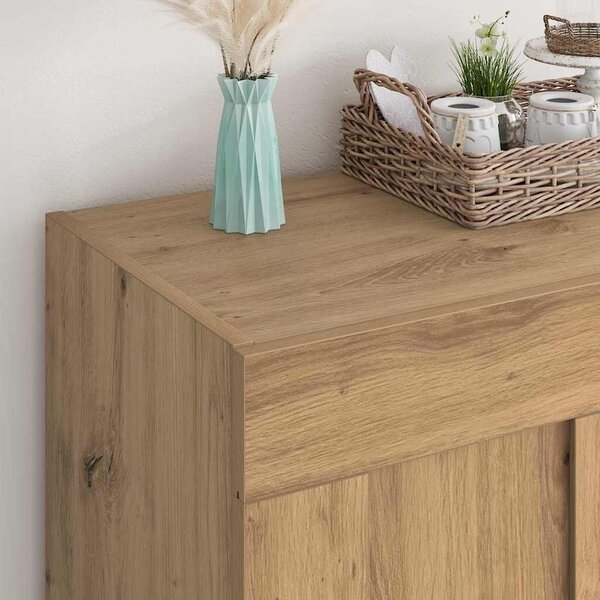 VidaXL Széf Artisan tölgy 69,5 x 34 x 90 cm Szerelt Fa
